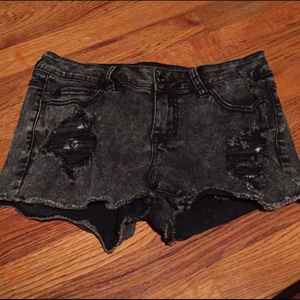 Black Jean Shorts- already sold.